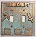 Minecraft - Double Light Switch Cover (Aged Patina)