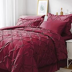 JOLLYVOGUE King Size Comforter Set 7 Pieces, Dark