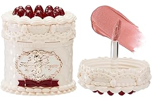 Flower Knows Strawberry Cupid Cake Lip Cream,Velvety-Smooth Matte Liquid Lipstick,Hydrating,Smudge-proof & Stain-Free Lip Stain (V03 Croissant 0.17 Fl Oz)