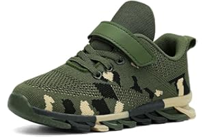 EGMPDA Boys Girls Sneakers Tennis Sports Walking Athletic Running Kid Shoes Non-Slip Camouflage Lightweight Comfortable Breathable for Toddler/Little Kid/Big Kid
