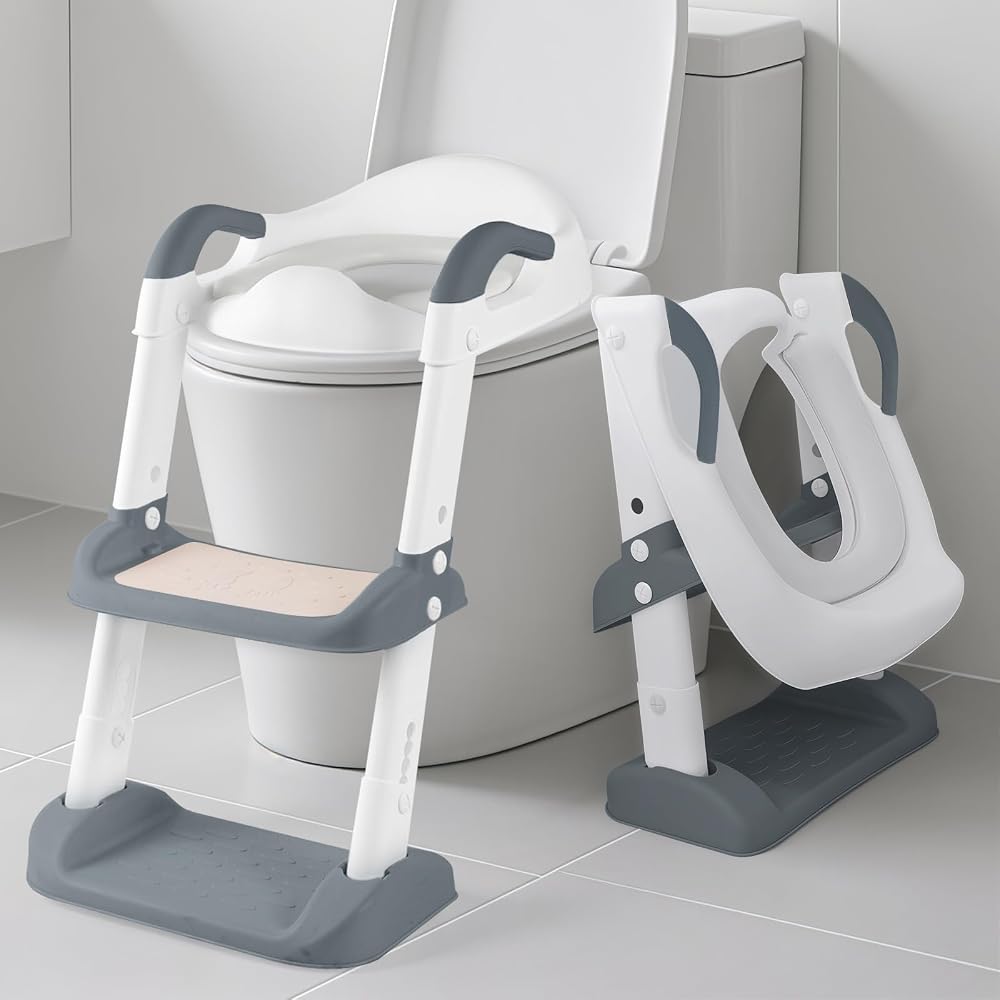 Hibtn Adjustable Toilet Training Seat Kids 1-7 Years UK Round Fits