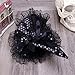 Tinksky Children Halloween Headband Feather Party Witch Hat for Costume Dress up Party Performance Supplies (Black)