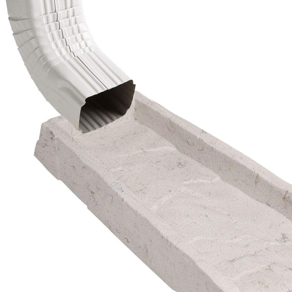 Block Splash Texture Stone Natural Downspout Decorative 4Pack Rain