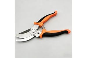 Stainless Steel Garden Pruning Shears Ergonomic Efficient Branch Cutting Tool Rubber Grip with Spring Loaded Mechanism Essent