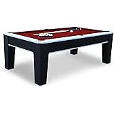 Hathaway Mirage 7.5' Pool Table, Black/Red
