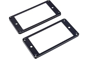 Banworks Humbucker Rings Plastic Flat Humbucker Pickup Covers 4x4mm Guitar Pickup Frame for Epiphone Les Paul LP Style Electric Guitars Pack of 2 JT/SYQG-18 Black