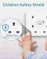 Mscien 4 Gang Extension Lead 4 USB (USB-C 3A) Short Cord Power Strip Wall Mount view 5