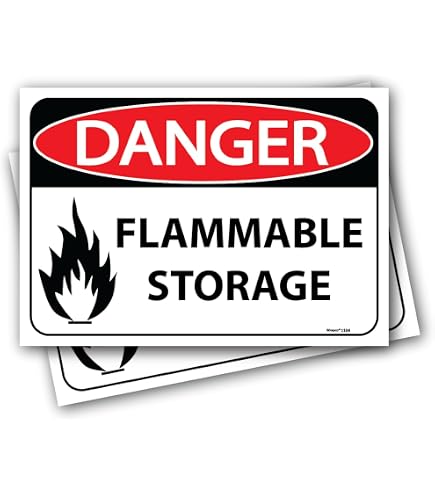 Calcomanía Vinilo Gas Inflamable - 100x100 Mm - Seguridad EN ISO 7010 - SAFESIGN