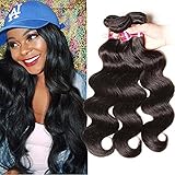 Unice Hair Grade 6A 100% Virgin Brazilian Human Hair Body Wave Weave Hair Extension with Mixed Length 95g-100g Per Bundle