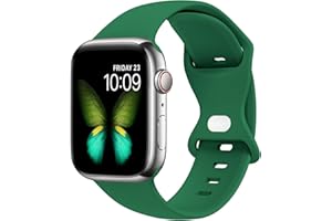 SinceC Sport Bands Compatible with Apple Watch Band 38mm 40mm 42mm 44mm S/M M/L for Women/Men Waterproof Soft Silicone Replac