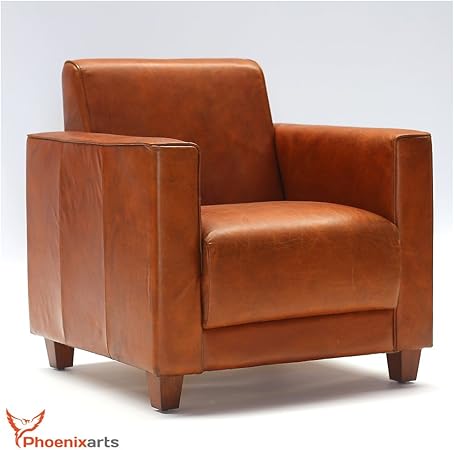 Poltrona Marrone Pelle Vintage Con Rotelle Mobilia Store Home