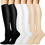 Iseasoo 6 Pairs Compression Socks for Women & Men