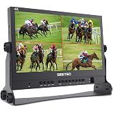 SEETEC ATEM156 15.6 Inch 250nit 4 HDMI in Out Director Broadcast Monitor | Quad View, Focus Assist, for ATEM Mini GoStream Video Switcher Mixer Pro Studio Television Production Live Streaming Director