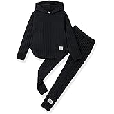 LKALPSQ Toddler Girl Fall Clothes Set Warm Sweatshirt Pants Long Sleeve Sweatsuits Winter Hooded Pullover Outfits