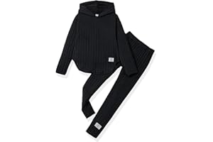 LKALPSQ Toddler Girl Fall Clothes Set Warm Sweatshirt Pants Long Sleeve Sweatsuits Winter Hooded Pullover Outfits