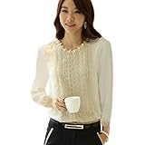 ACEFAST INC Women's Casual Long-Sleeved OL Patchwork Autumn Occupation Shirt