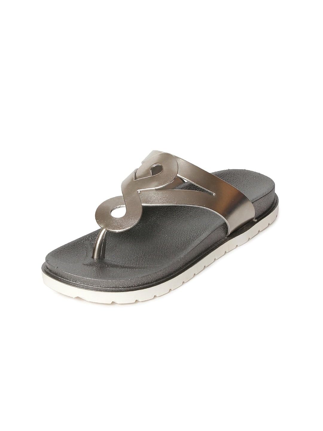 meriggiare women grey synthetic flats