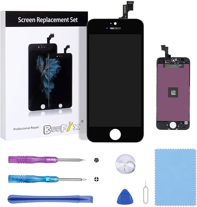 For Iphone Se Screen Black 4 0 Screen Lcd Display Touch Screen Digitizer Compatible With Iphone 5s For Model A1723 A1662 A1724 With Free Repair Tools Amazon In Electronics