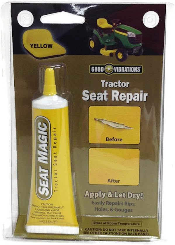 Amazon Com Good Vibrations 1252 4708 191 1 Oz Yellow Tractor Seat Repair Garden Outdoor