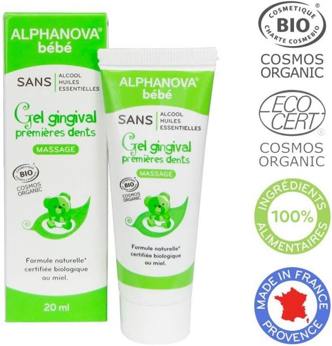 Alphanova Baby Gum Gel First Teeth Organic 20ml, 20 ml (Pack of 1) - Image 3