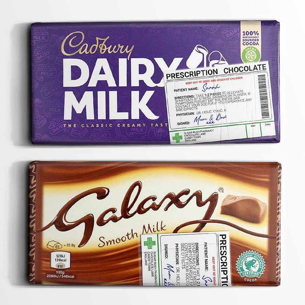 Novelty Chocolate Prescription Medical Sweet Label Gift Funny Prank Sticker (20)