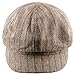 Samtree Newsboy Hats for Women,8 Panel Winter Warm Ivy Gatsby Cabbie Cap(01-Brown)