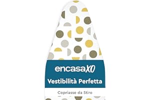 Encasa XO Ironing Board Covers (49"x18") Drawstring Tightening with Thick 3 mm Felt Padding, Easy Fit, Scorch Resistant, Prin