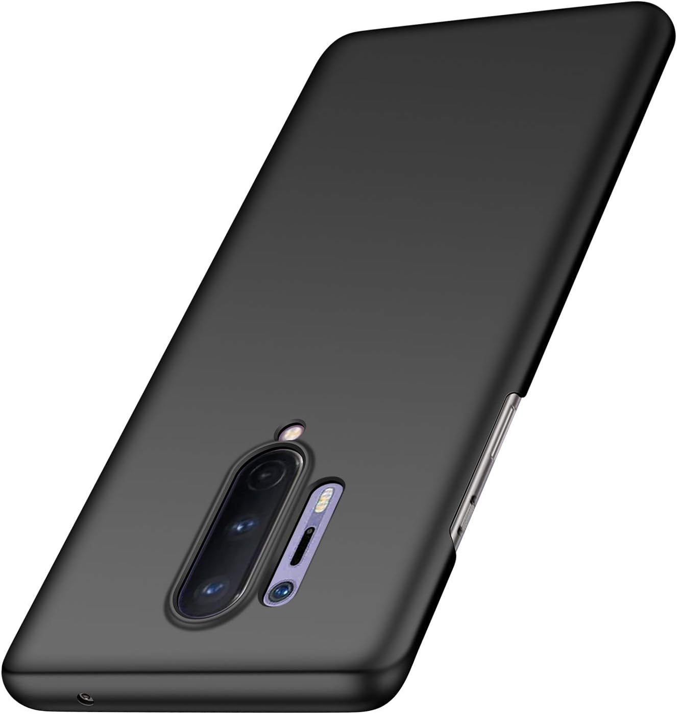 BANZN Slim Fit Oneplus 8 Pro Case, Ultra Thin Anti-Fingerprint and Minimalist Hard PC Cover for Oneplus 8 Pro (Black)