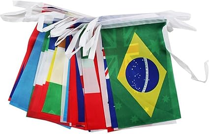 String Flag World Cup Flags Banner National Flags Hanging 32