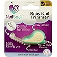 NAIL SNAIL Baby Nail Trimmer, Nail File & Under Nail Cleaner. Baby Nail Care Kit, 3-in-1 Baby Nail Care Set: Baby Manicure and Pedicure kit for Newborns, Infants and Toddlers.