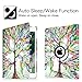 Fintie Rotating Case for iPad 6th / 5th Generation (2018/2017), iPad Air 2 / Air 1 (9.7 Inch) - 360 Degree Rotating Protective Stand Cover Auto Sleep, Love Tree
