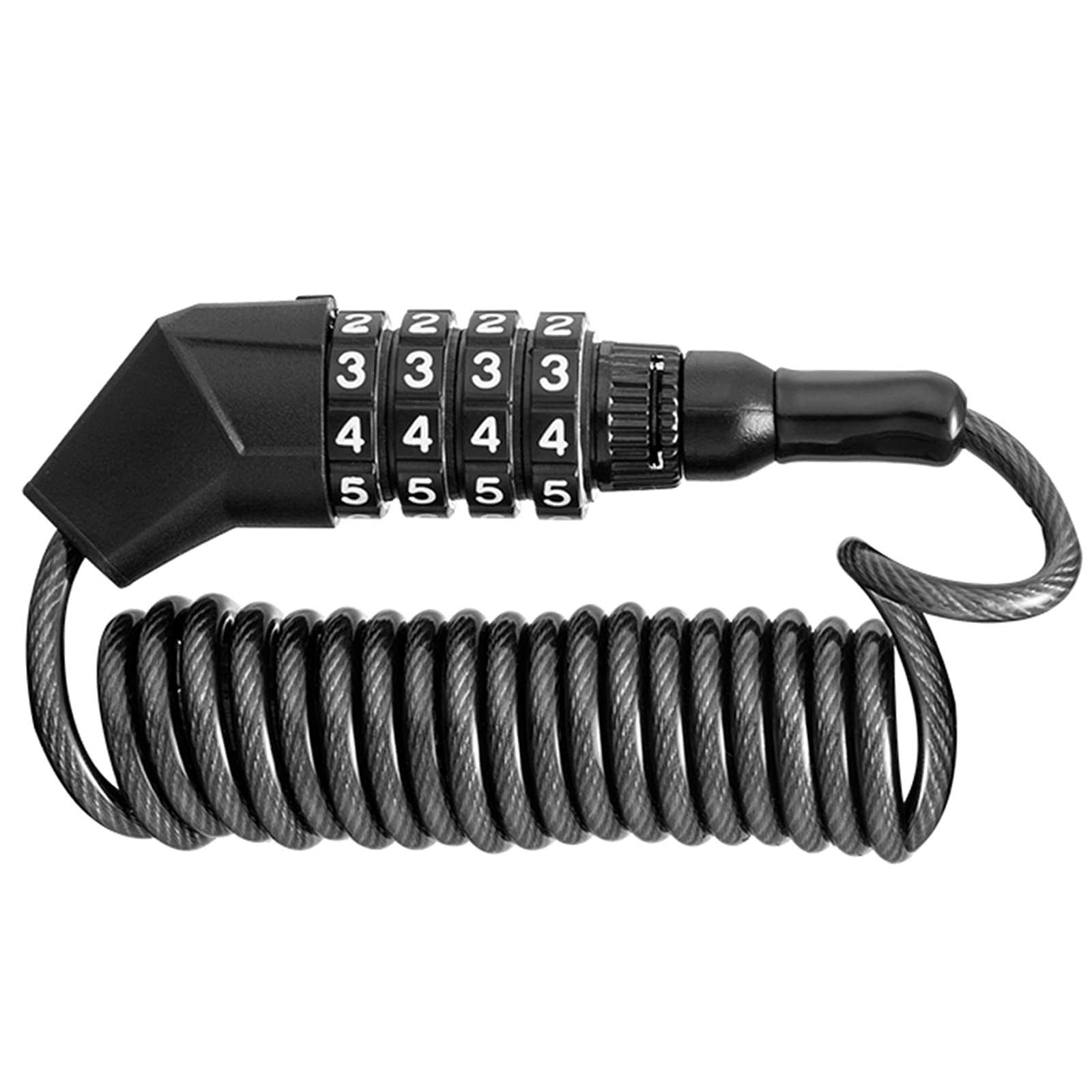 ROCKBROS Bike Helmet Lock, High Security Combination Bicycle Lock, 100cm 4 Digits Codes Motorcycle Helmet Lock, Helmet Locks for Motorbikes, Cycling, Snowboard, Scooter, Stroller