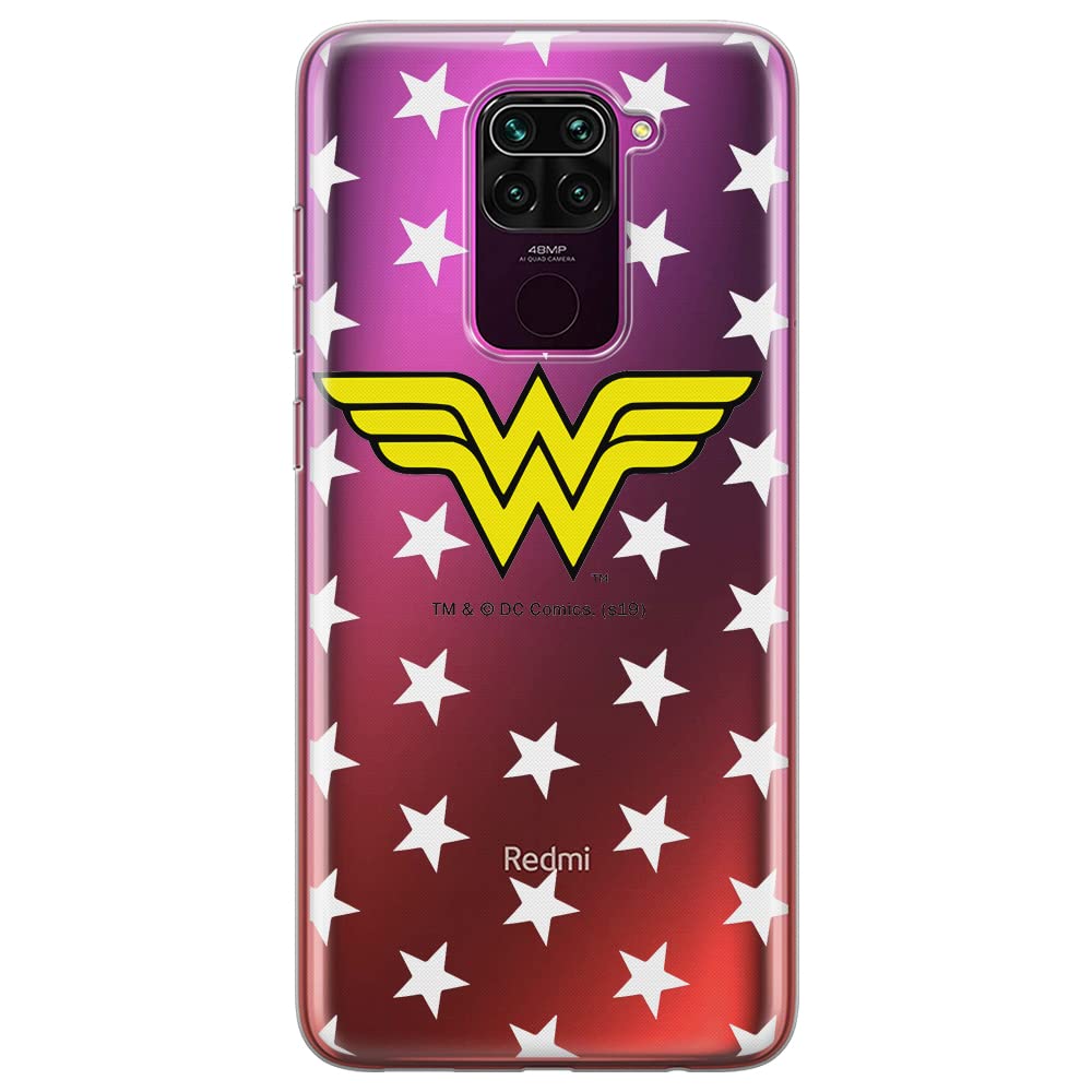 ERT GROUP mobile phone case for Xiaomi REDMI NOTE 9 original and officially Licensed DC pattern Wonder Woman 006 optimally adapted to the shape of the mobile phone, partially transparent
