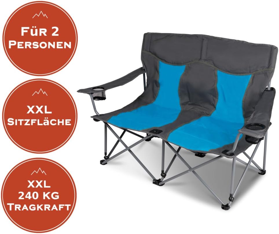 Sunula Campingsofa 2 Personen - Klappbares Outdoor Sofa Mit Tragetasche