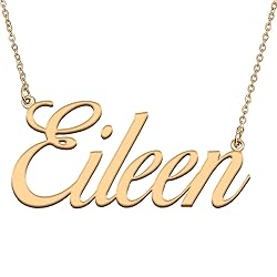 HUAN XUN Customized Custom Simple Any Name Necklace