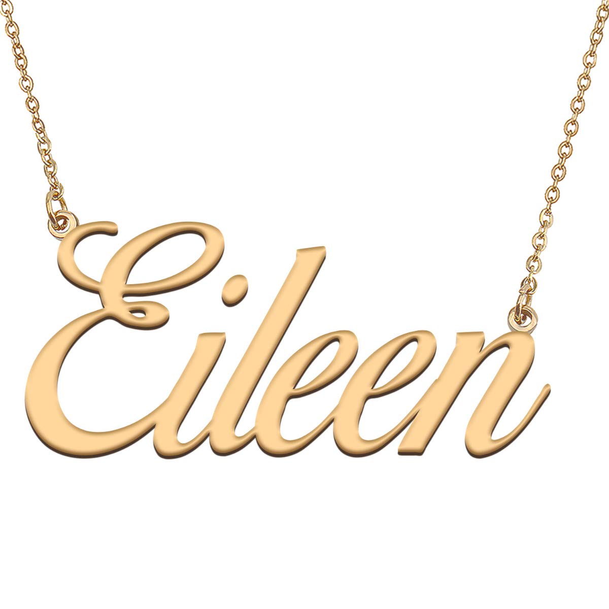 HUAN XUN Customized Custom Simple Any Name Necklace