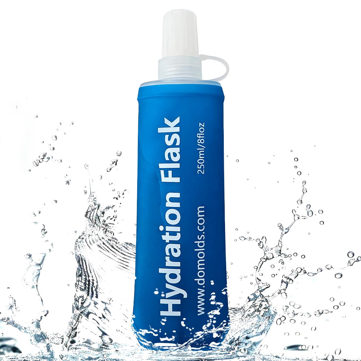 TXSN 250ML Soft Flask, Running Water Bottle Foldable TPU Hydration Flask for Running Hydration Pack Cycling Hiking Marathon