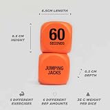 Phoenix Fitness Exercise Dice Orange - Full Body Cardio HIIT Workout Dice view 4