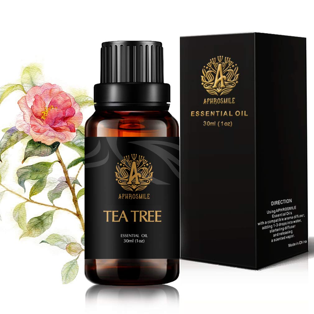 Aromatherapy Tea Tree Essential Oil for Diffuser, Therapeutic Grade Tea Tree Essential Oil for Humidifier, 100% Pure Tea Tree Oil, 1oz-30ml Essential Oil Tea Tree Fragrance for Home Massage
