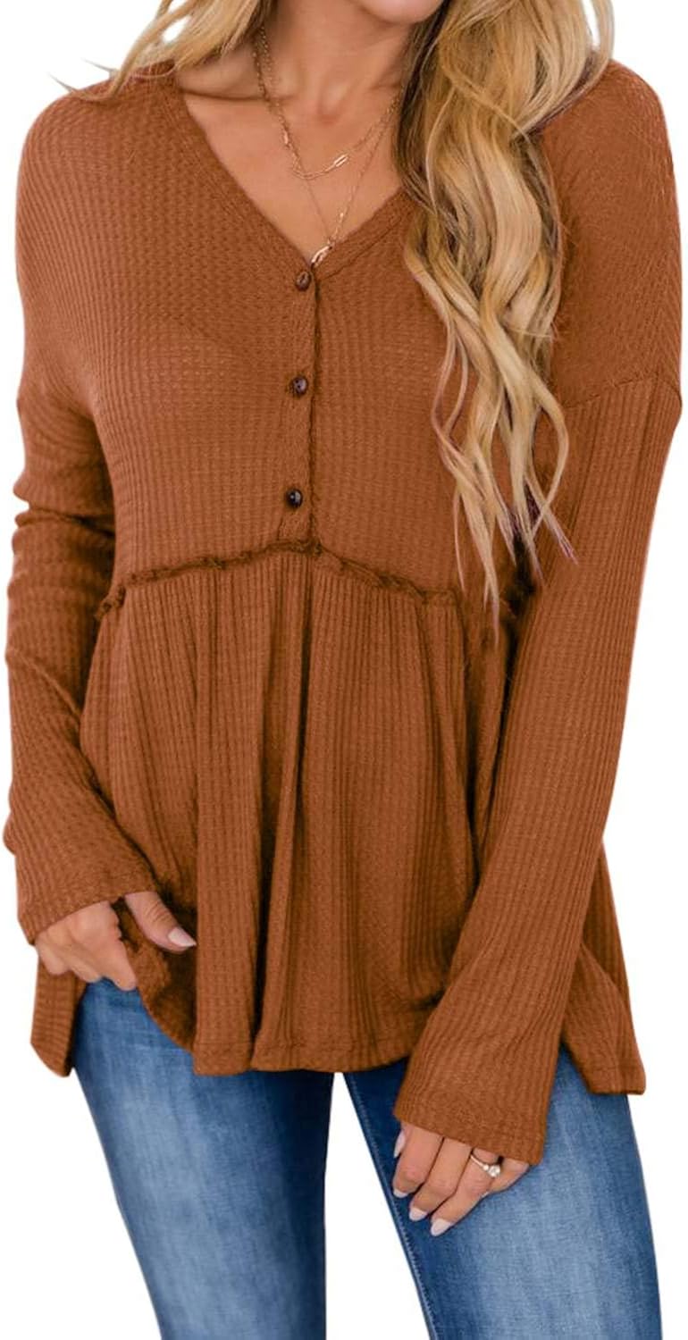 button up peplum blouse