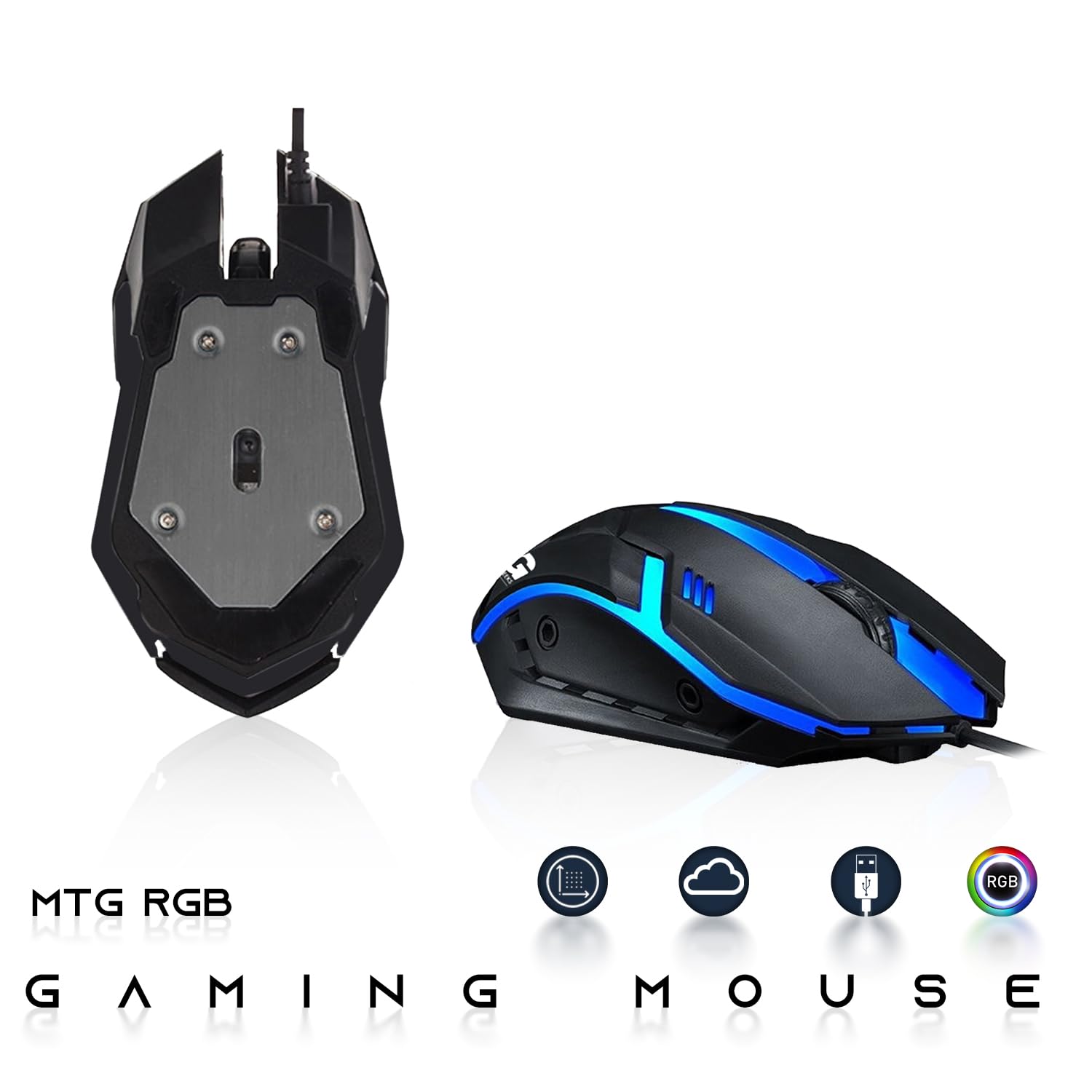 TechMagnet HP G3 Gaming Desktop PC, Intel Core i7 6th Gen, GT 1030 Graphics, 16GB RAM, 240GB SSD | 2TB HDD, RGB Keyboard Mouse, RGB Headphone, Webcam, New Dual MTG 24 inch Monitor Windows 11 Pro (Renewed)