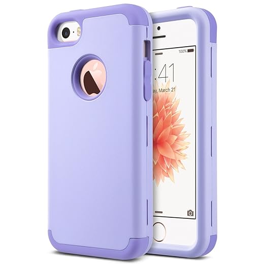 title=ULAK- Cover iPhone 5S- iPhone SE Custodia ibrida a protezione integrale con