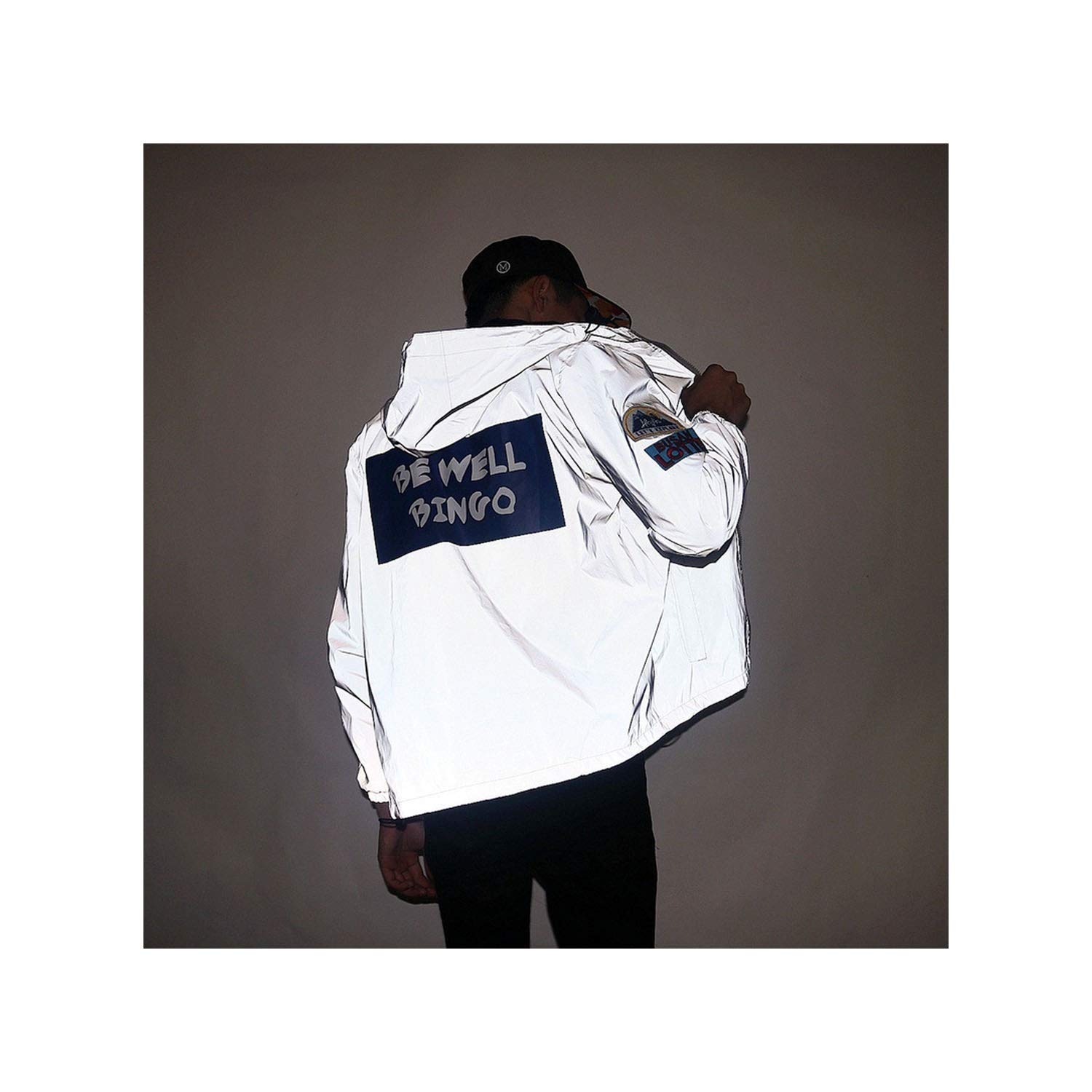 Best 3M Reflective Rain Jacket Hip Hop