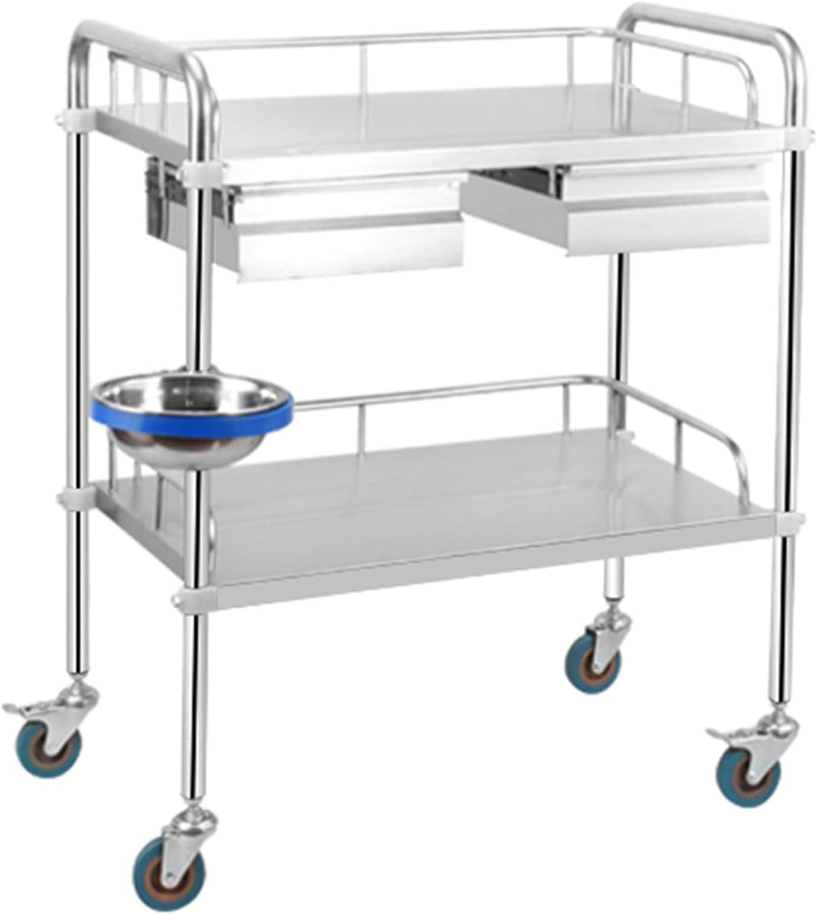 Carro De La Cocina De Acero Inoxidable Sobre Ruedas Rolling Carrito Con