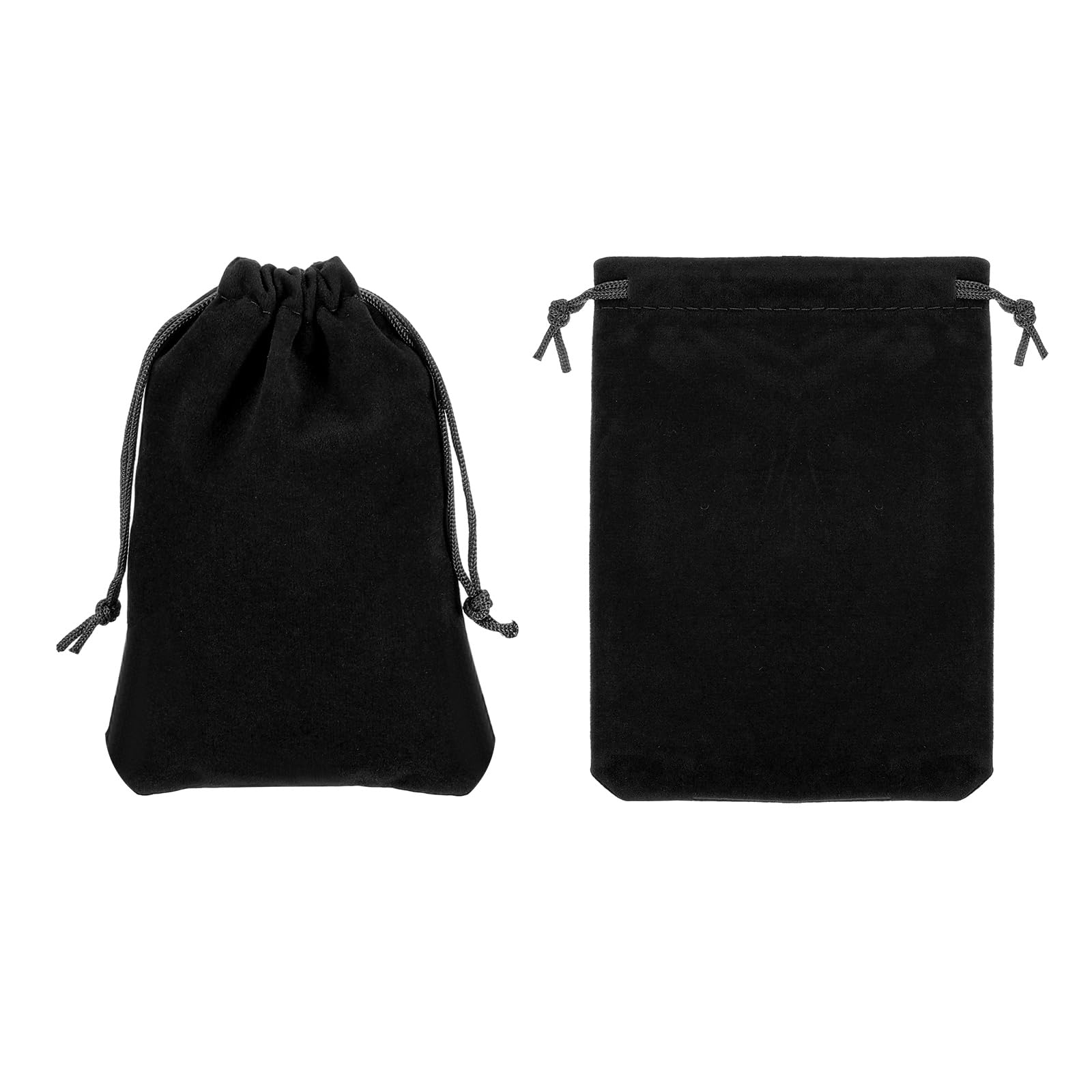 Photo 1 of PATIKIL Headphone Bag, 2 Pcs 5.91x4.72 Inch Travel Headset Carrying Storage Pouch Soft Drawstring for Over-Ear Headphones Gaming Headset, Black