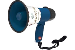 Flydot Megaphone with Speaker Microphone Siren and 240-Second Recording Includes Volume Control for Outdoor Events and Crowd Management