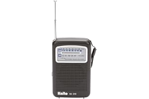 Kaito KA210 Pocket AM/FM NOAA Weather Radio, Black