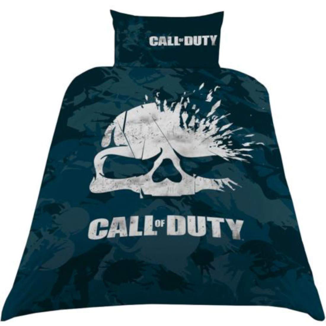 Call of Duty Single Duvet Set, Polyester-Cotton, Navy