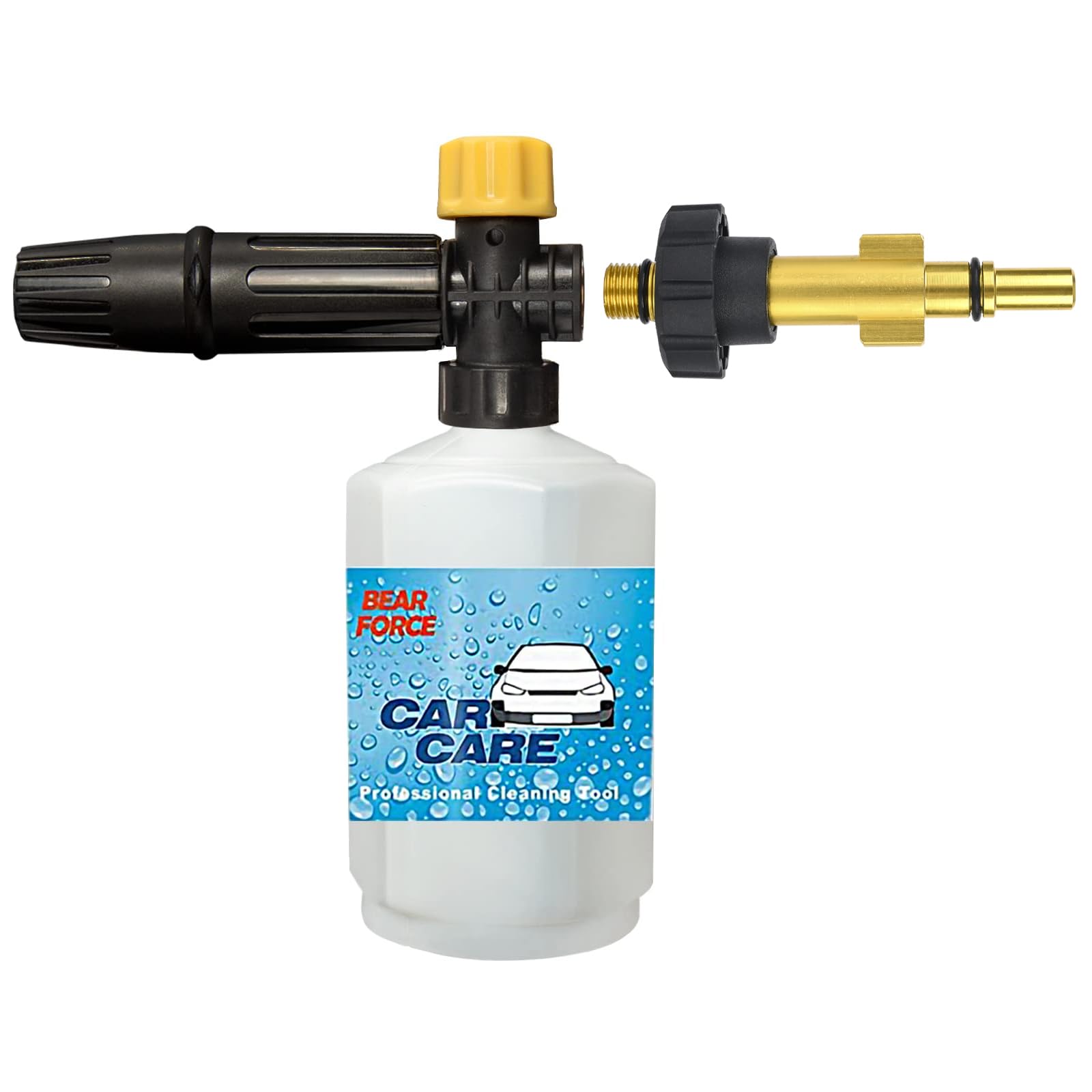 Snow Foam Lance Foam Cannon Foam Nozzle Car Wash Soap Shampoo Sprayer for High Pressure Washer (A. Compatible with AR Blue Clean/Black Decker)