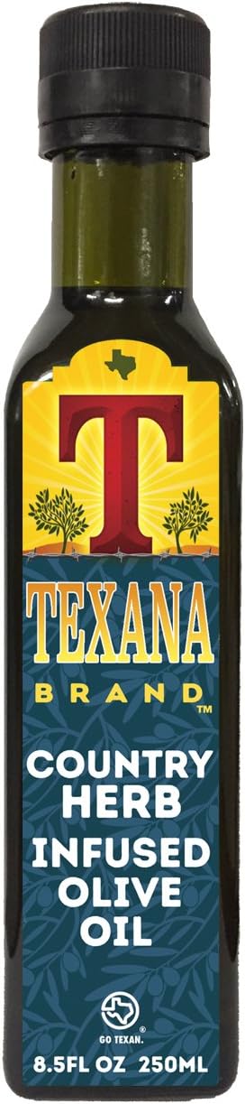 Texana BrandTexana Brand Country Herb Infused Olive Oil, 250ml (8.5oz)